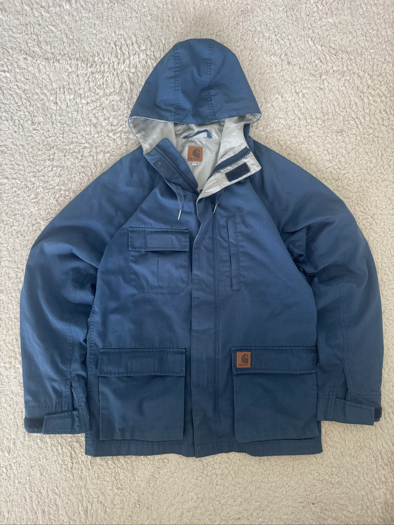 Carhartt Terry Jas met Capuchon Werkjas Navy Utility Werkkleding Outdoor S – photo 6